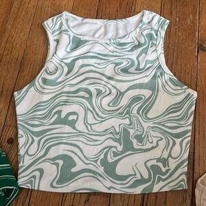 groovy vintage pattern  tank top